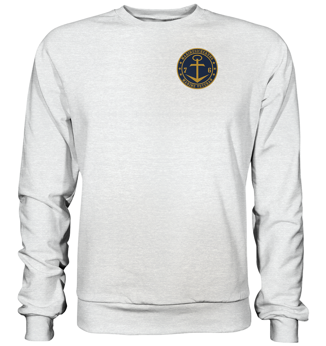 MARINESICHERUNG 76er Marine Veteran Brustlogo - Premium Sweatshirt
