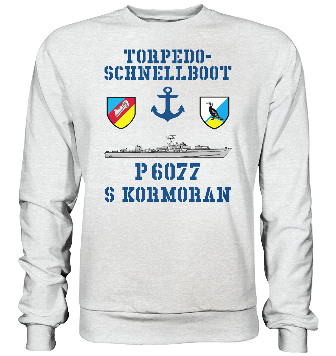 Torpedo-Schnellboot P6077 KORMORAN Anker - Premium Sweatshirt