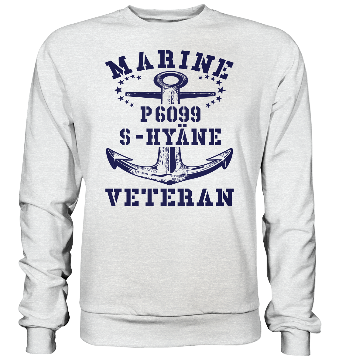P6099 S-HYÄNE Marine Veteran - Premium Sweatshirt