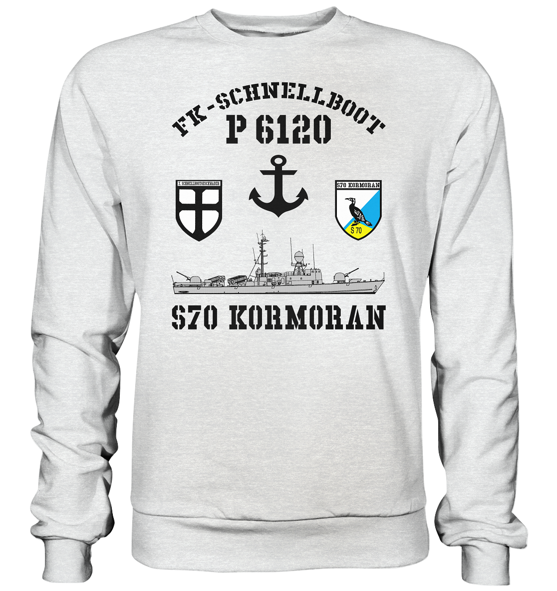 FK-Schnellboot P6120 KORMORAN 7.SG Anker - Premium Sweatshirt