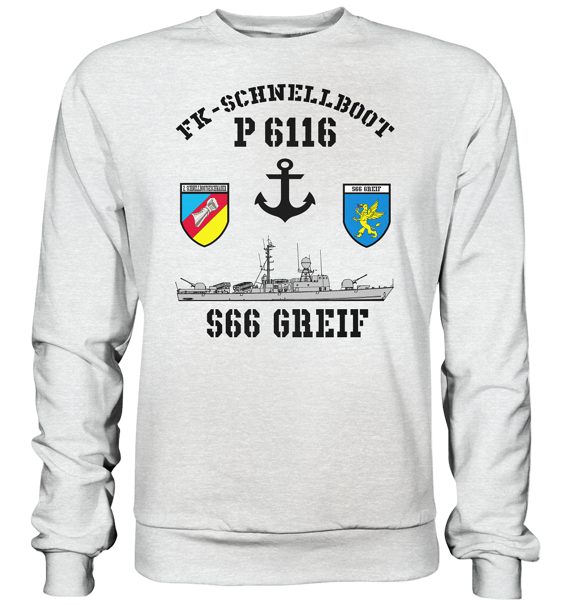 FK-Schnellboot P6116 GREIF 2.SG Anker - Premium Sweatshirt