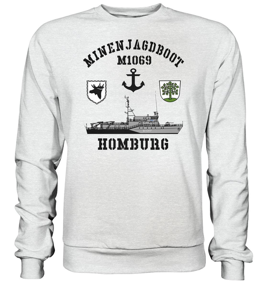 Mij.-Boot M1069 HOMBURG Anker 3.MSG - Premium Sweatshirt