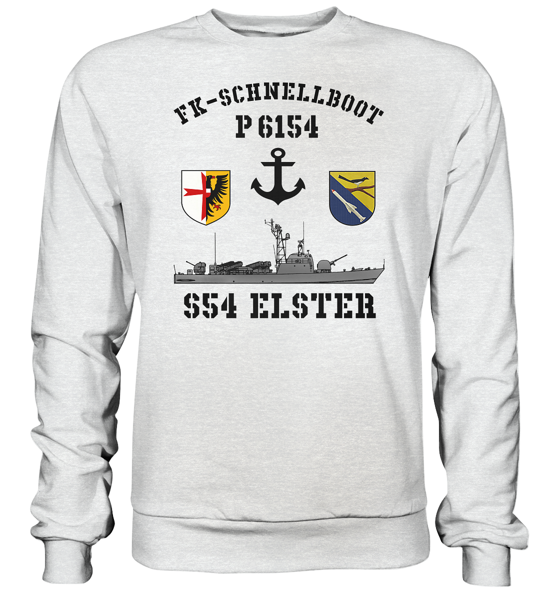FK-Schnellboot P6154 ELSTER Anker - Premium Sweatshirt