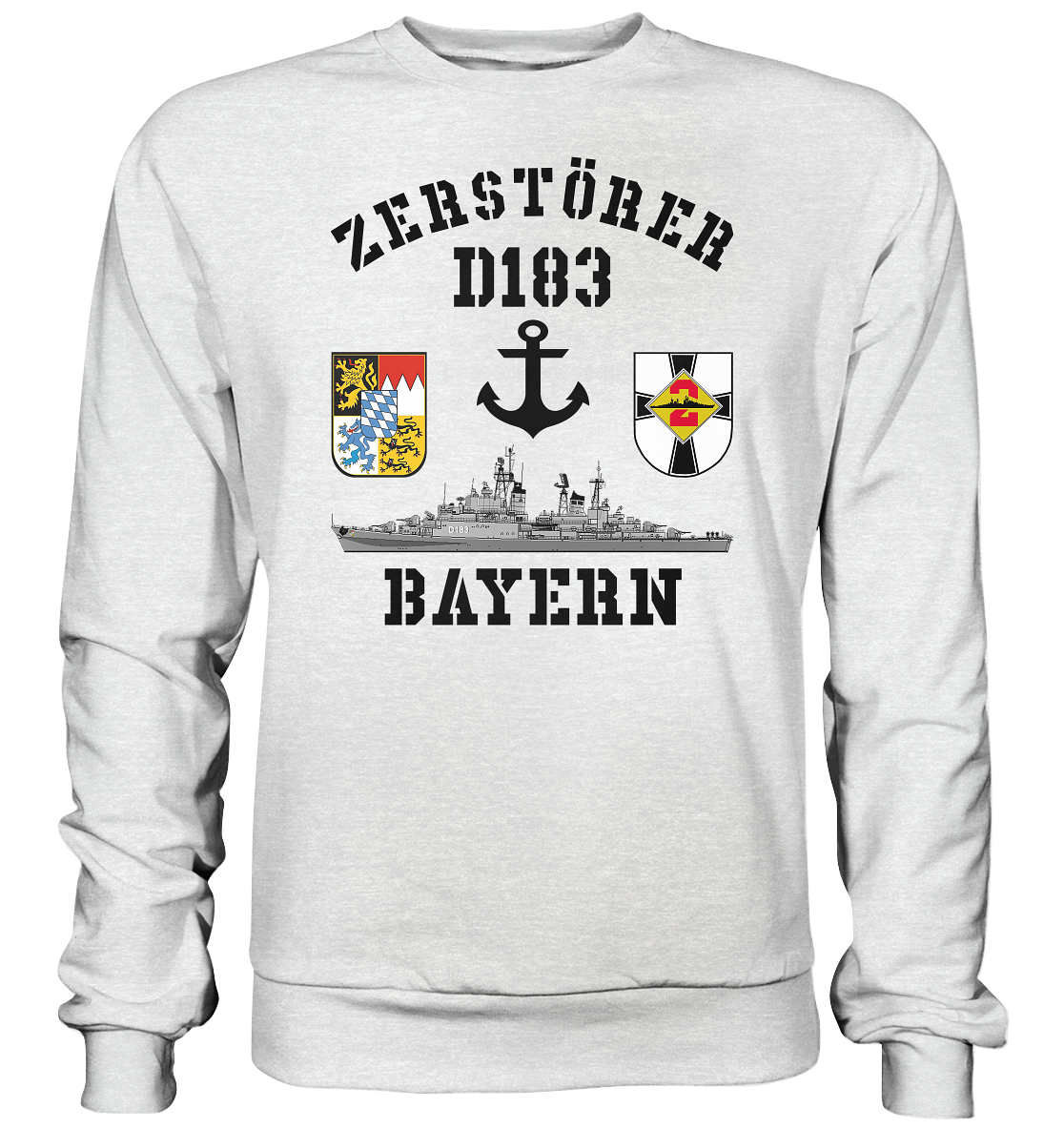 Zerstörer D183 BAYERN Anker - Premium Sweatshirt