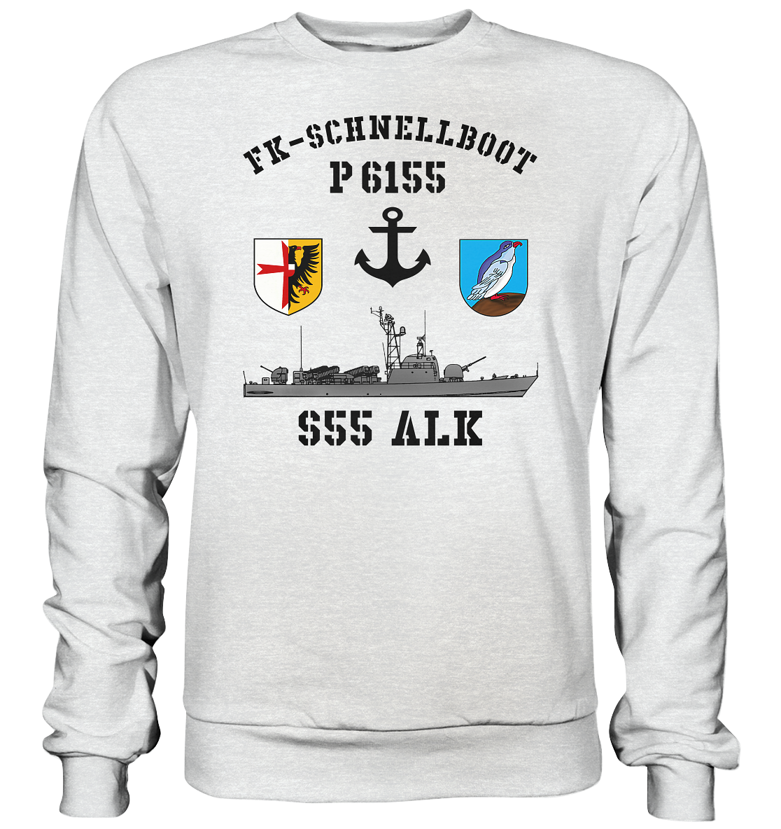 FK-Schnellboot P6155 ALK Anker - Premium Sweatshirt