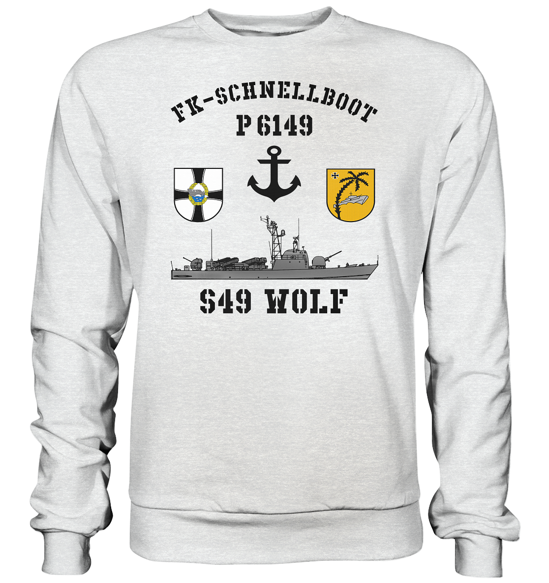 P6149 S49 WOLF - Premium Sweatshirt