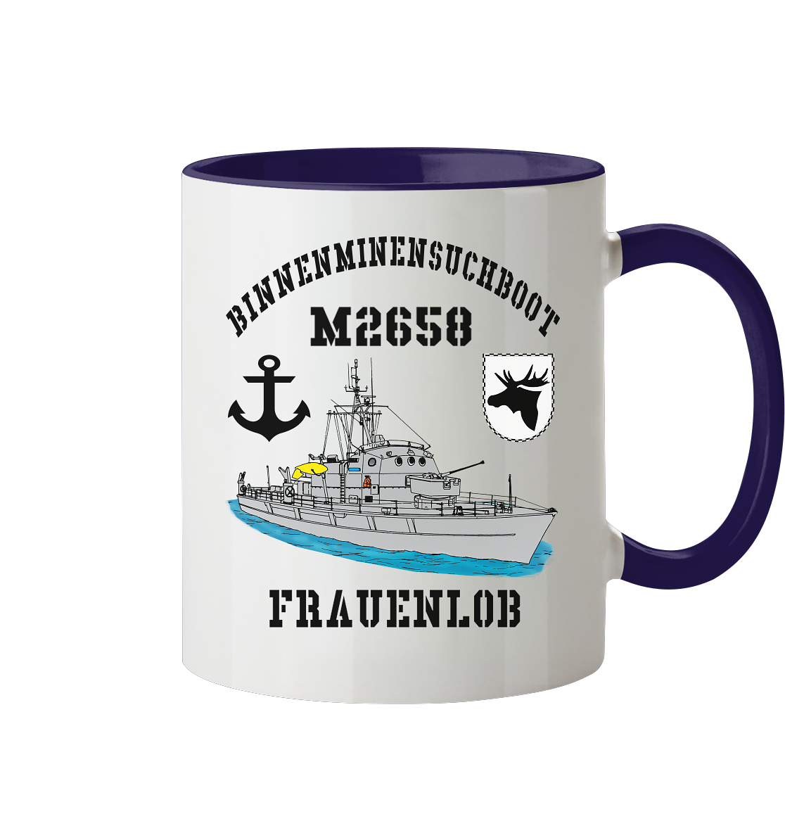 BiMi M2658 FRAUENLOB 3.MSG Anker - Tasse zweifarbig