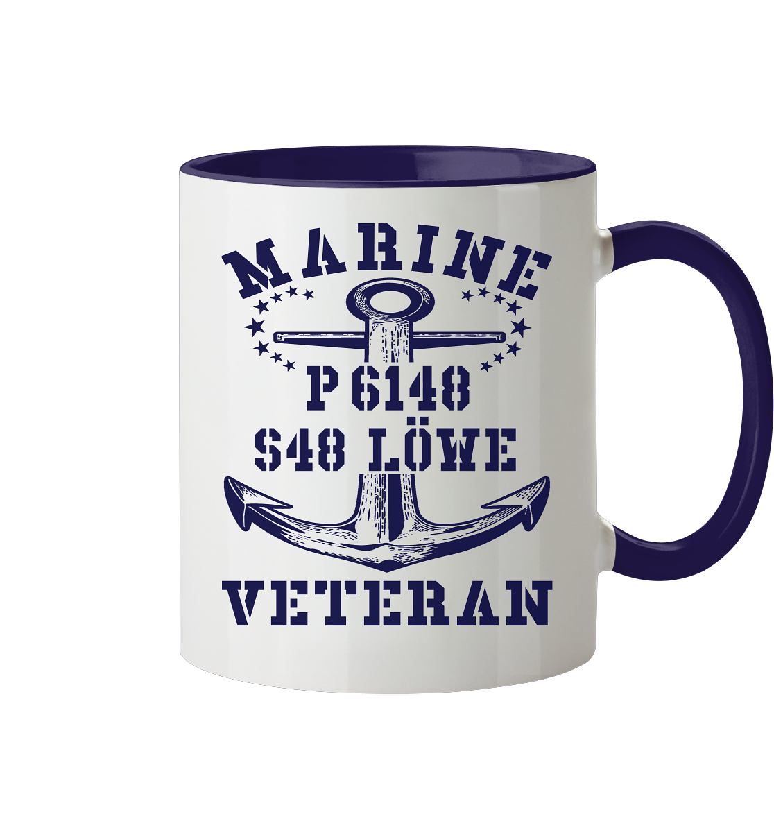 P6148 S48 LÖWE Marine Veteran - Tasse zweifarbig