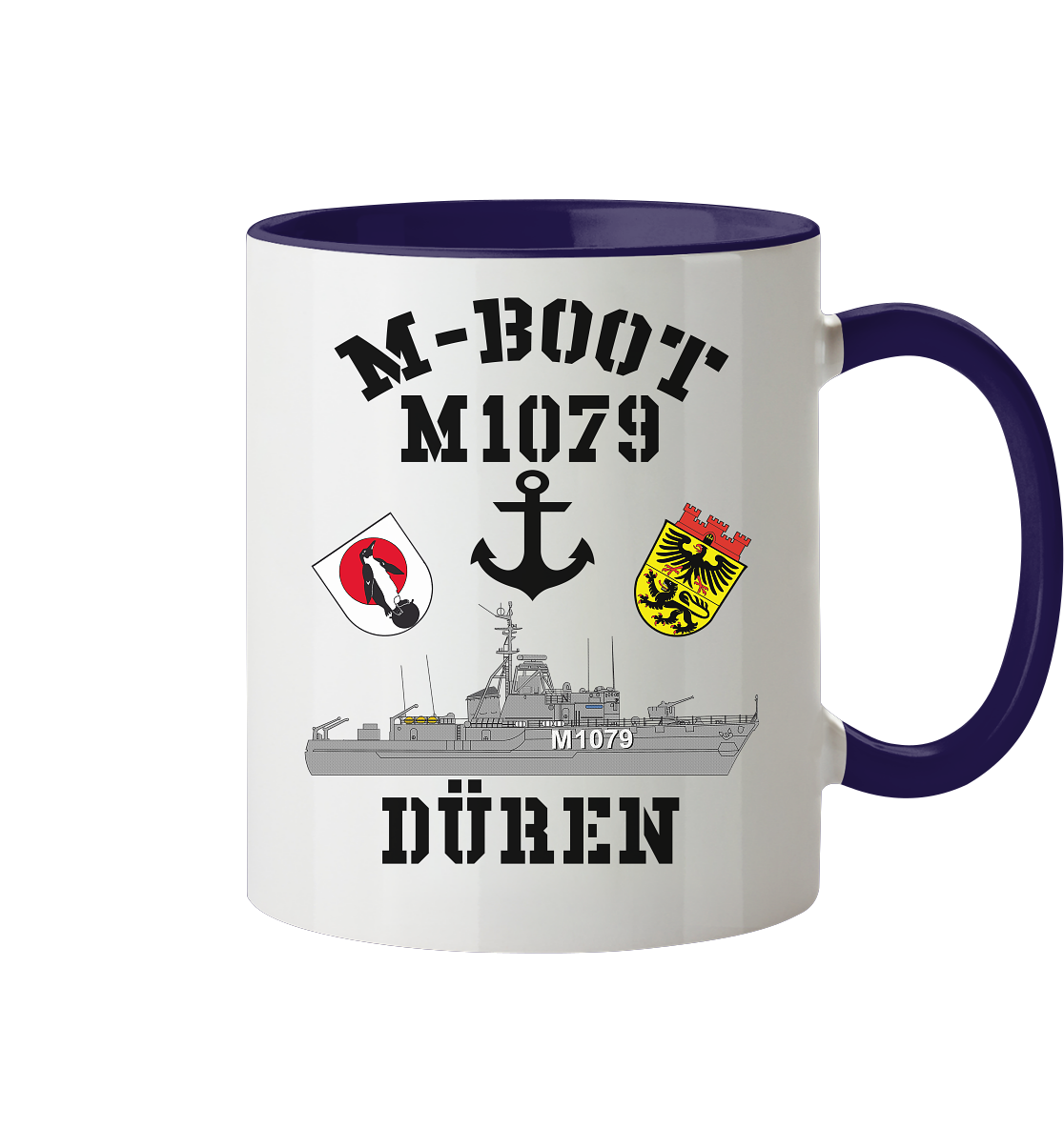 M-Boot M1079 DÜREN Anker (HL) - Tasse zweifarbig
