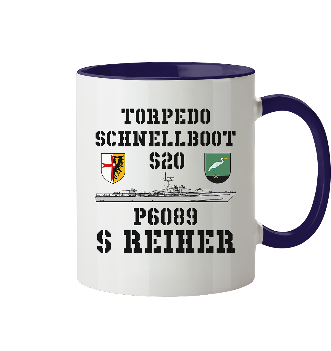 Torpedoschnellboot P6189 REIHER - Tasse zweifarbig