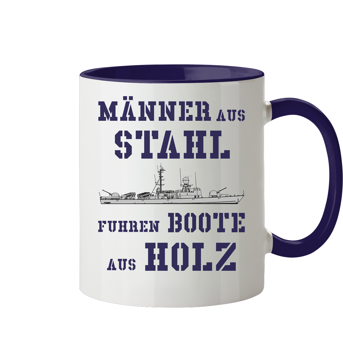 Männer aus Stahl... S-Boot 143 ALBATROS-Klasse - Tasse zweifarbig