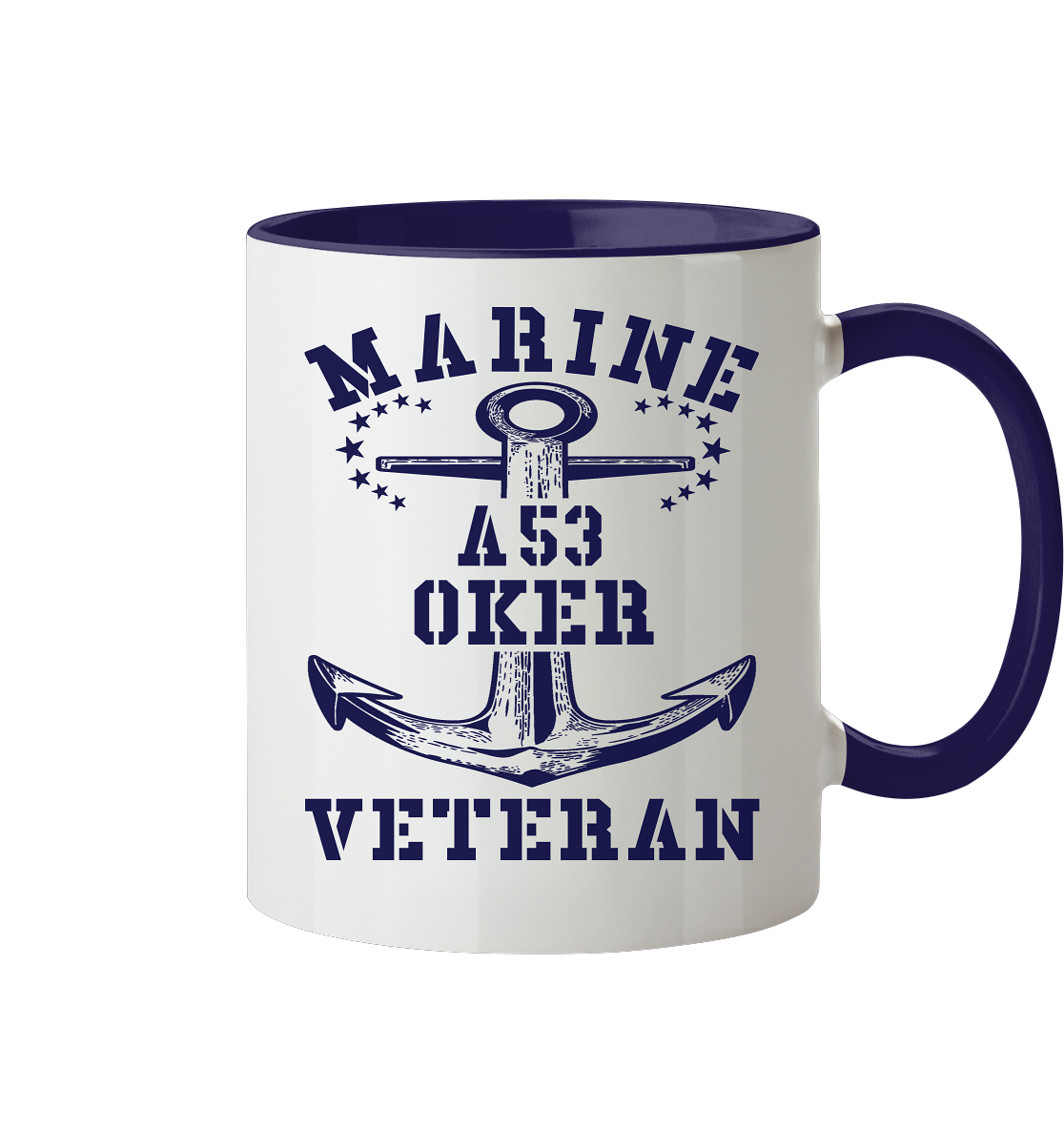 FD-Boot A53 OKER Marine Veteran - Tasse zweifarbig