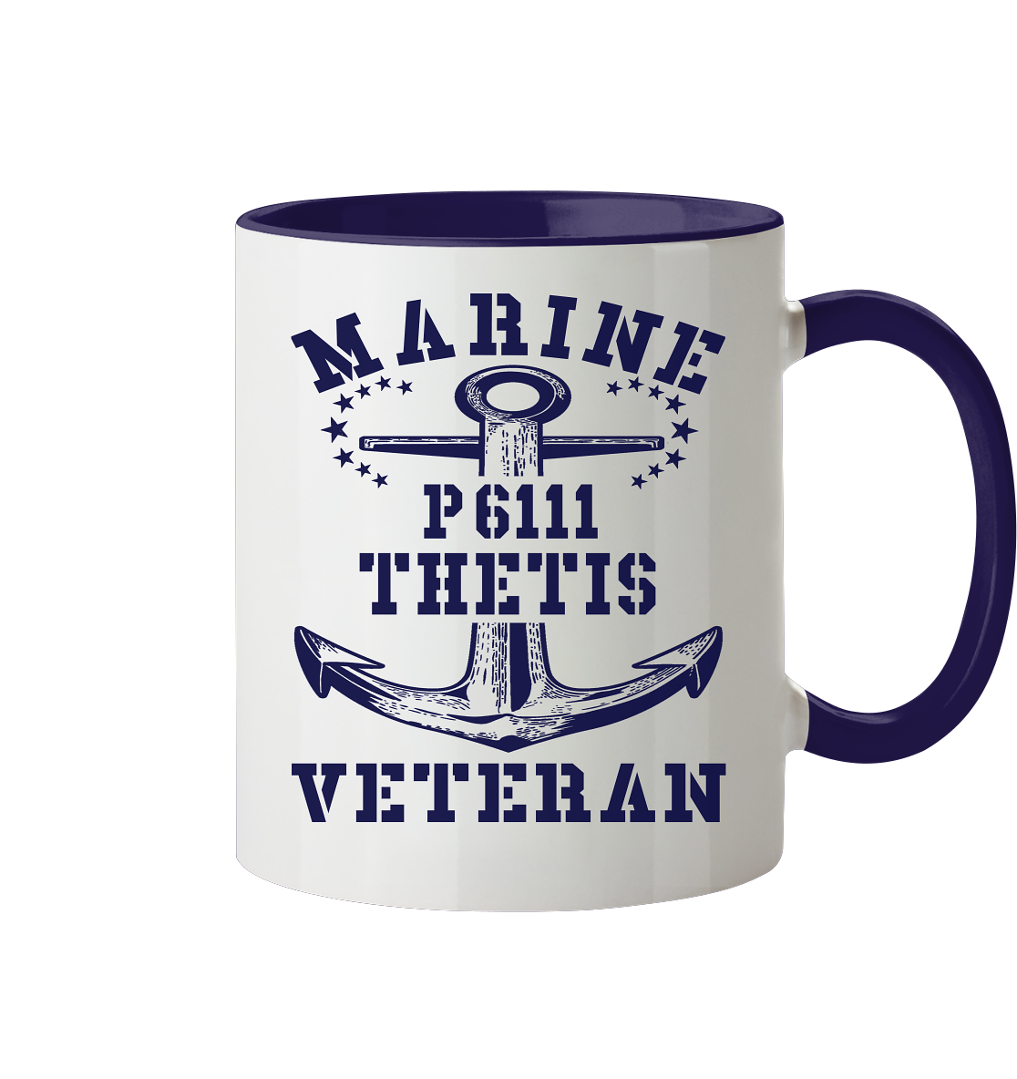 U-Jagdboot P6111 THETIS Marine Veteran - Tasse zweifarbig