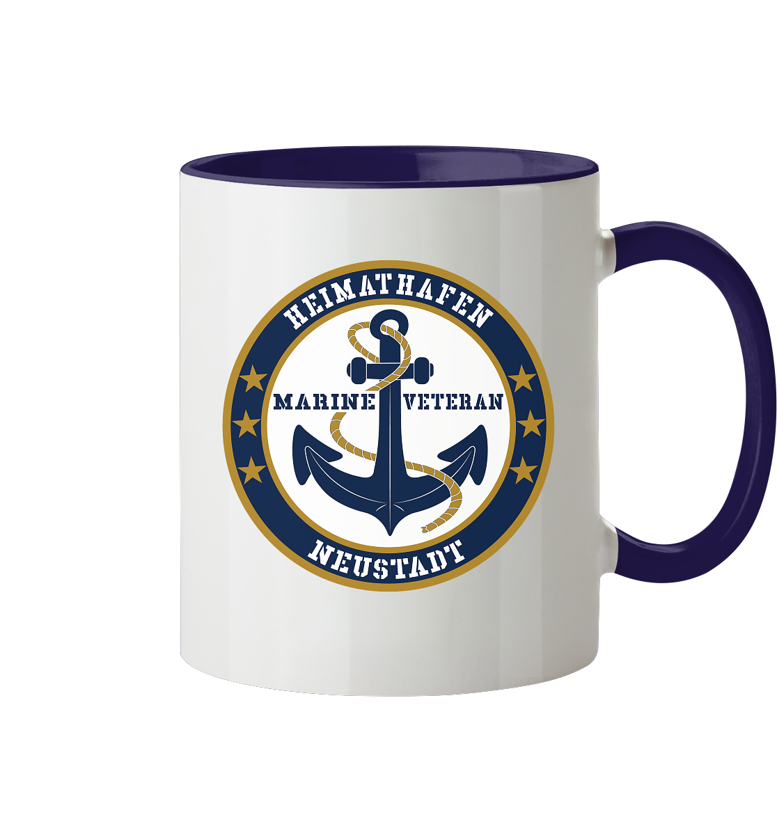 Marine Veteran Heimathafen NEUSTADT - Tasse zweifarbig