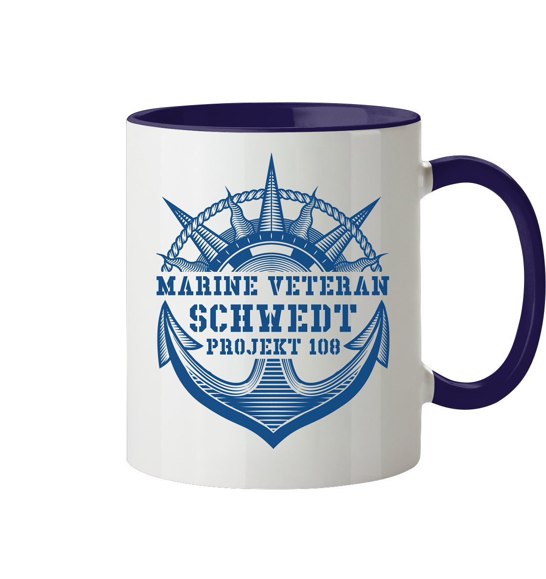 Projekt 108 SCHWEDT Marine Veteran - Tasse zweifarbig