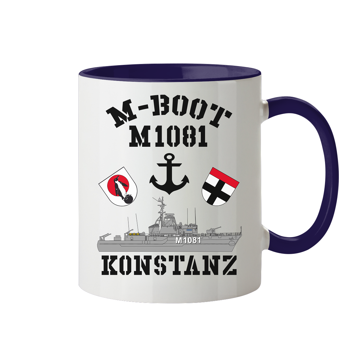 M-Boot M1081 KONSTANZ Anker (HL) - Tasse zweifarbig