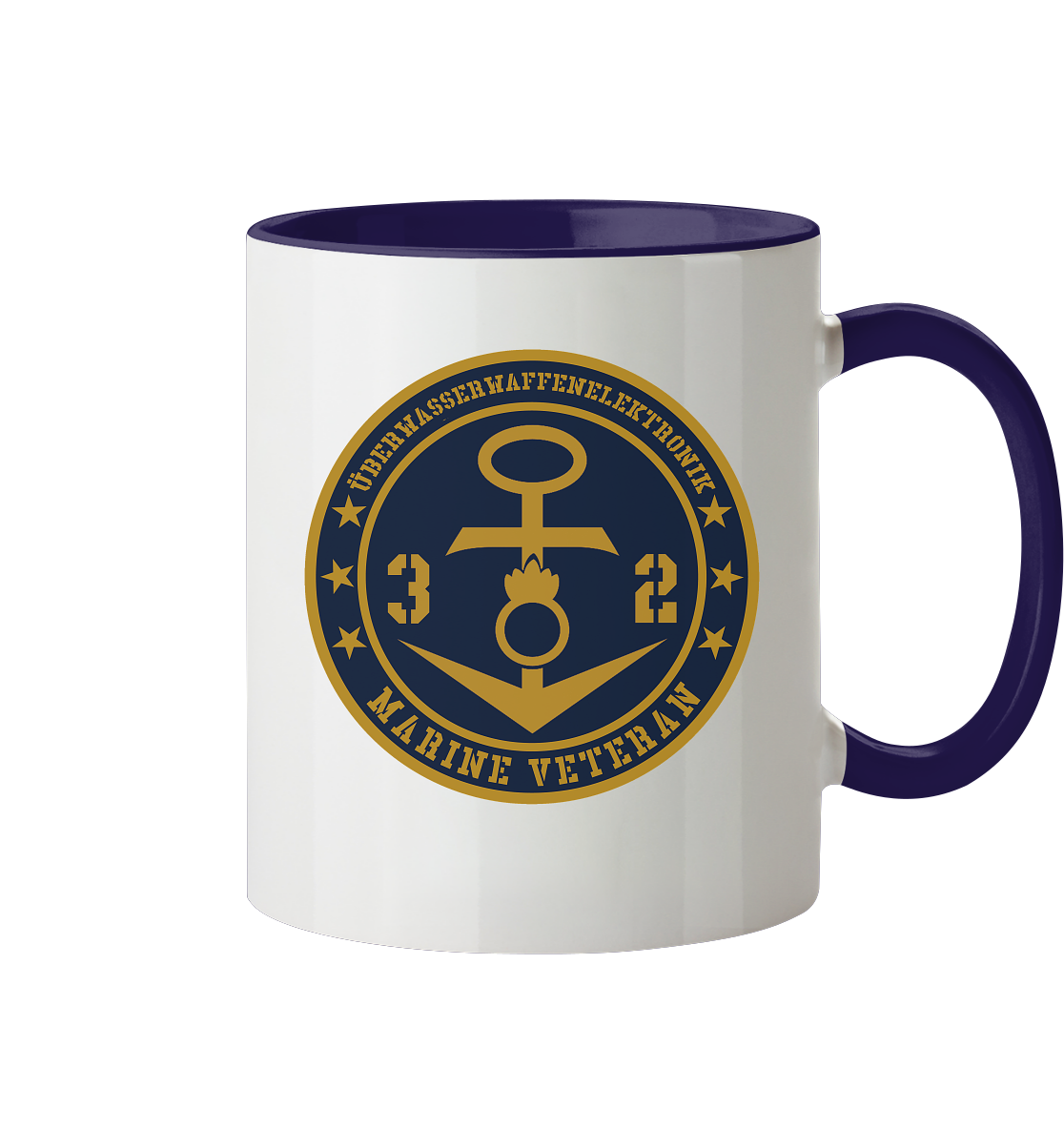 Marine Veteran 32er ÜBERWASSERWAFFENELEKTRONIK - Tasse zweifarbig