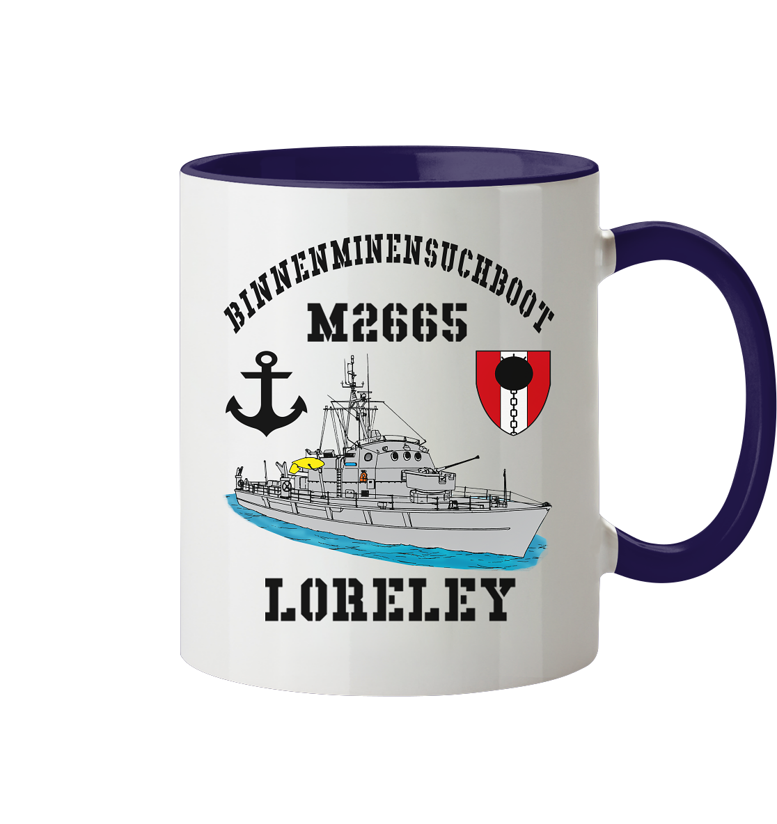 BiMi M2665 LORELEY 7.MSG Anker - Tasse zweifarbig