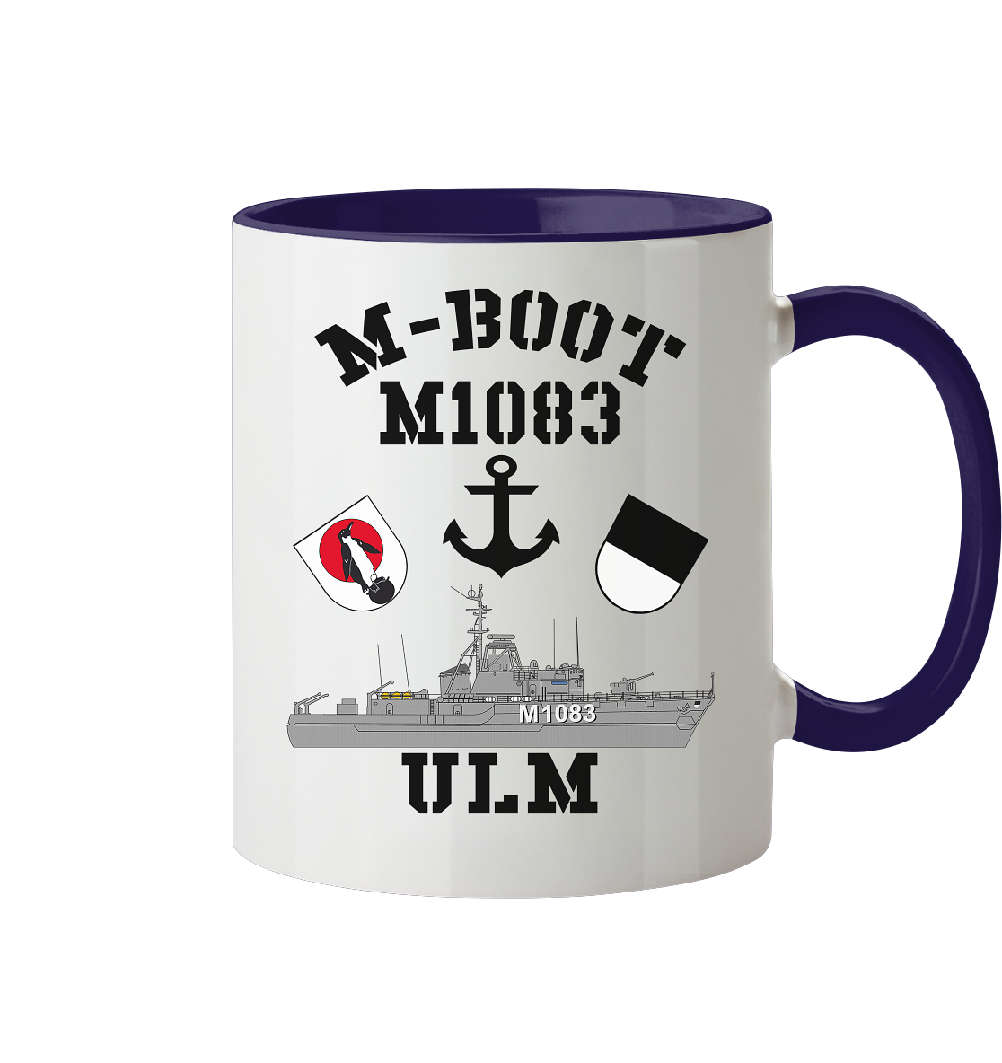M-Boot M1083 ULM Anker (HL) - Tasse zweifarbig