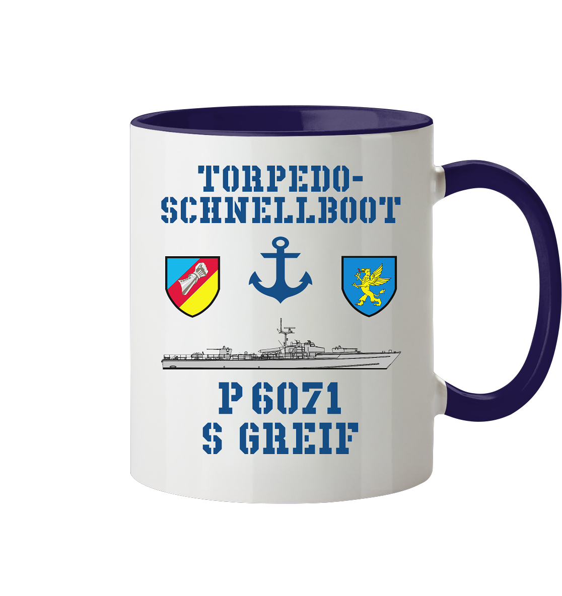 Torpedo-Schnellboot P6071 GREIF - Tasse zweifarbig
