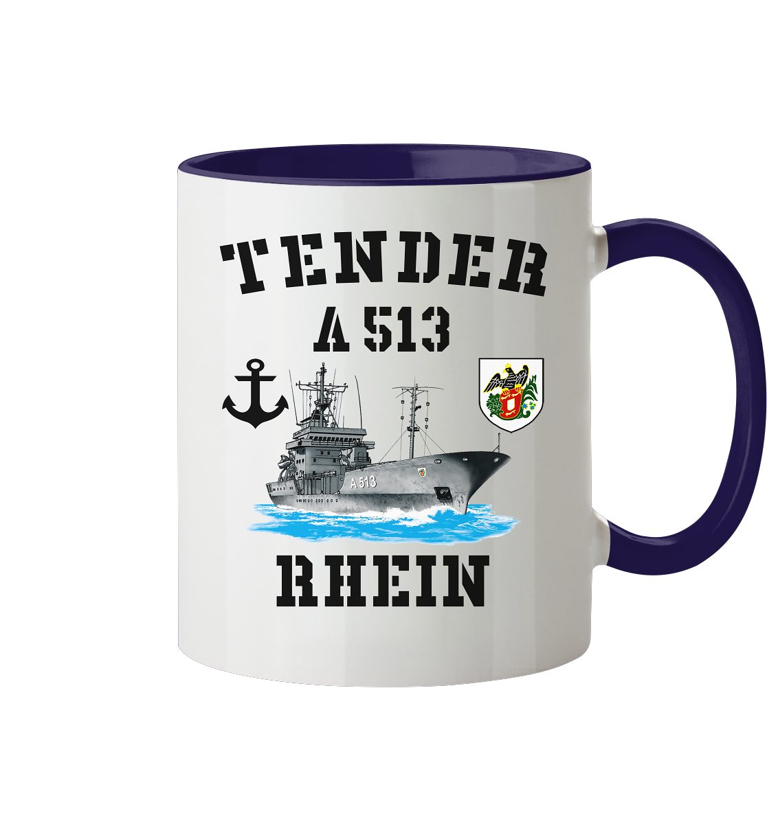 Tender A513 RHEIN Anker - Tasse zweifarbig