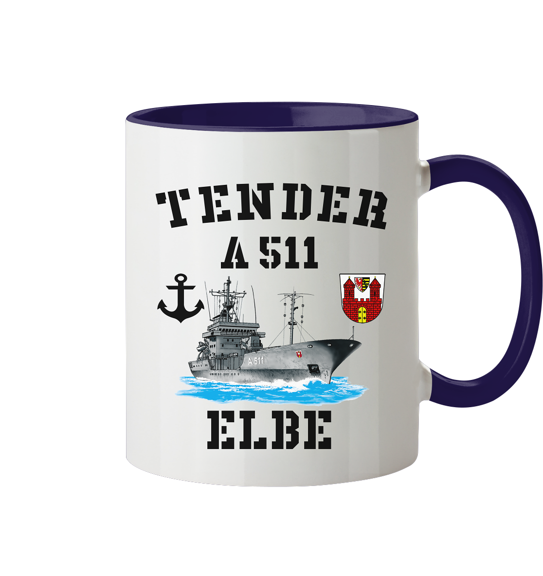 Tender A511 ELBE Anker - Tasse zweifarbig