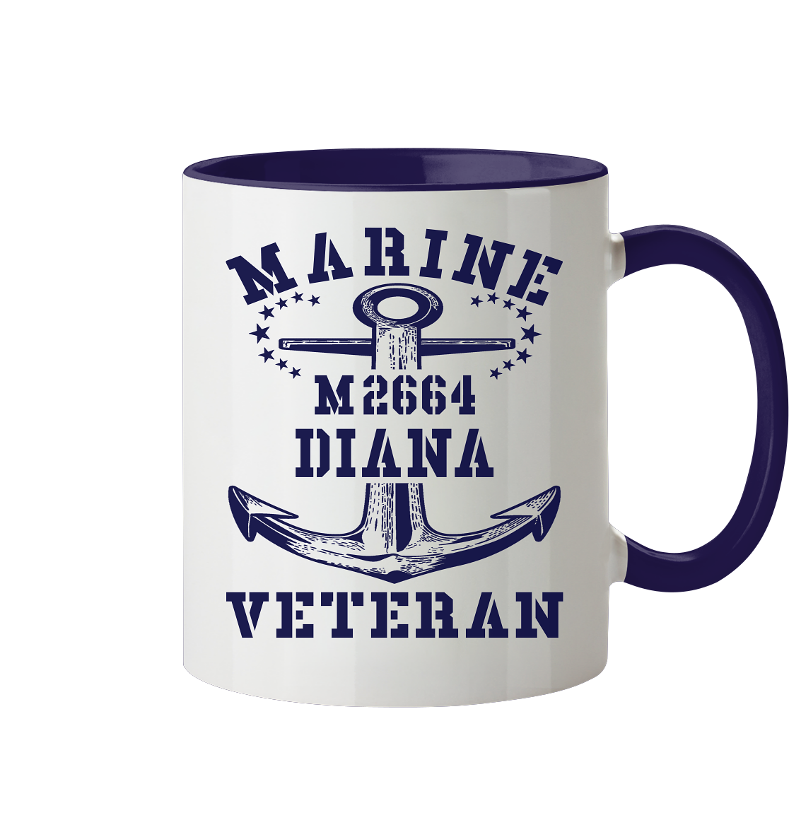 BiMi M2664 DIANA Marine Veteran - Tasse zweifarbig