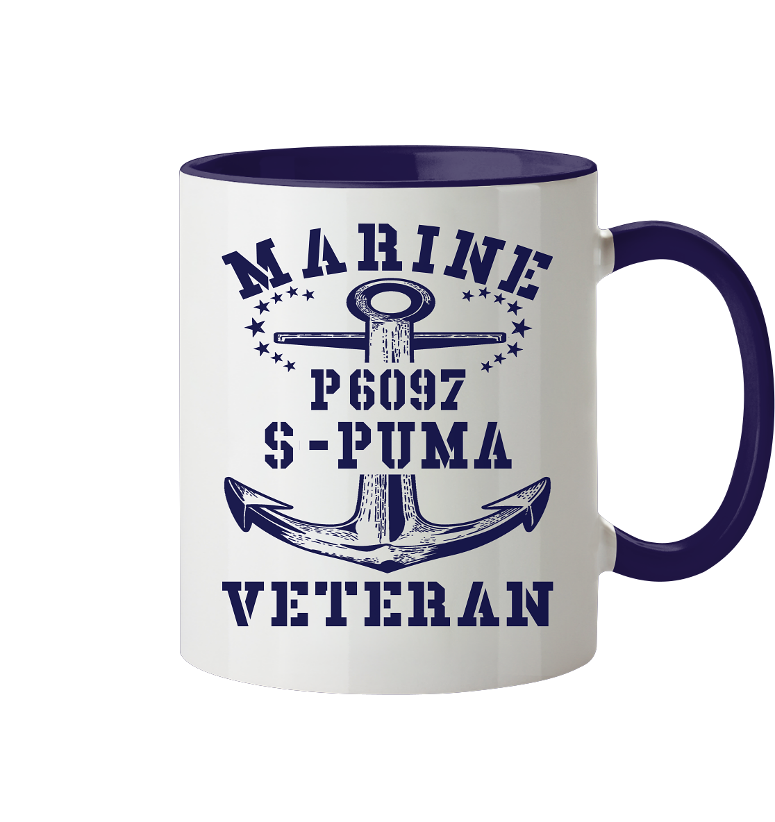 P6097 S-PUMA Marine Veteran - Tasse zweifarbig