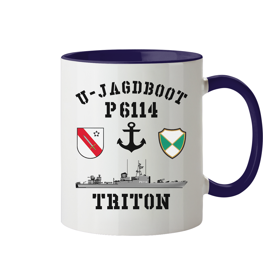 U-Jagdboot P6114 TRITON Anker - Tasse zweifarbig
