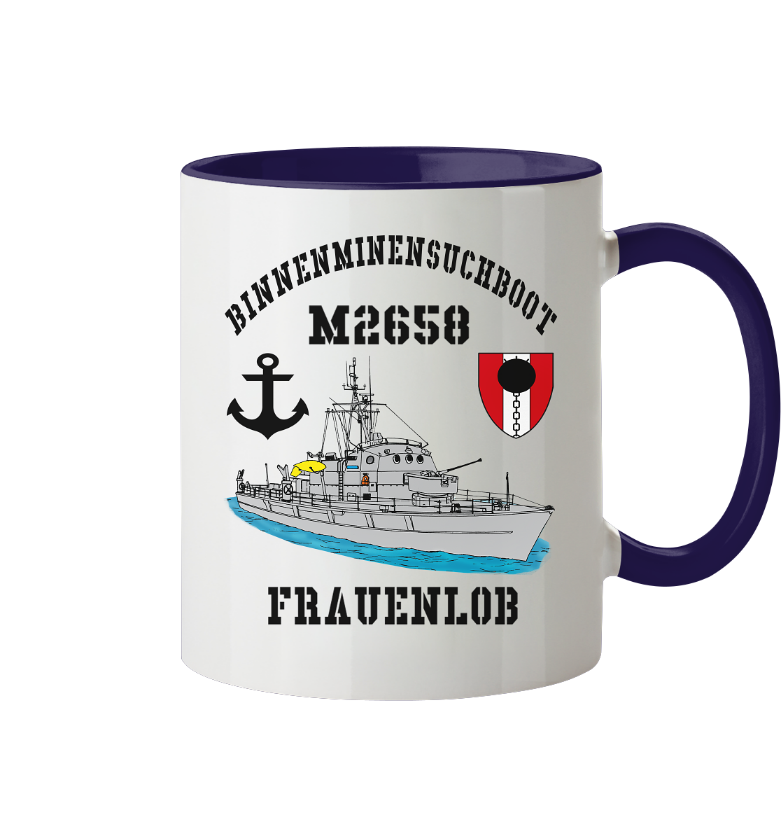 BiMi M2658 FRAUENLOB 7.MSG Anker - Tasse zweifarbig