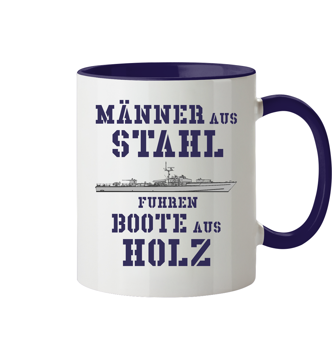 Männer aus Stahl... S-Boot 141er SEEADLER-Klasse - Tasse zweifarbig