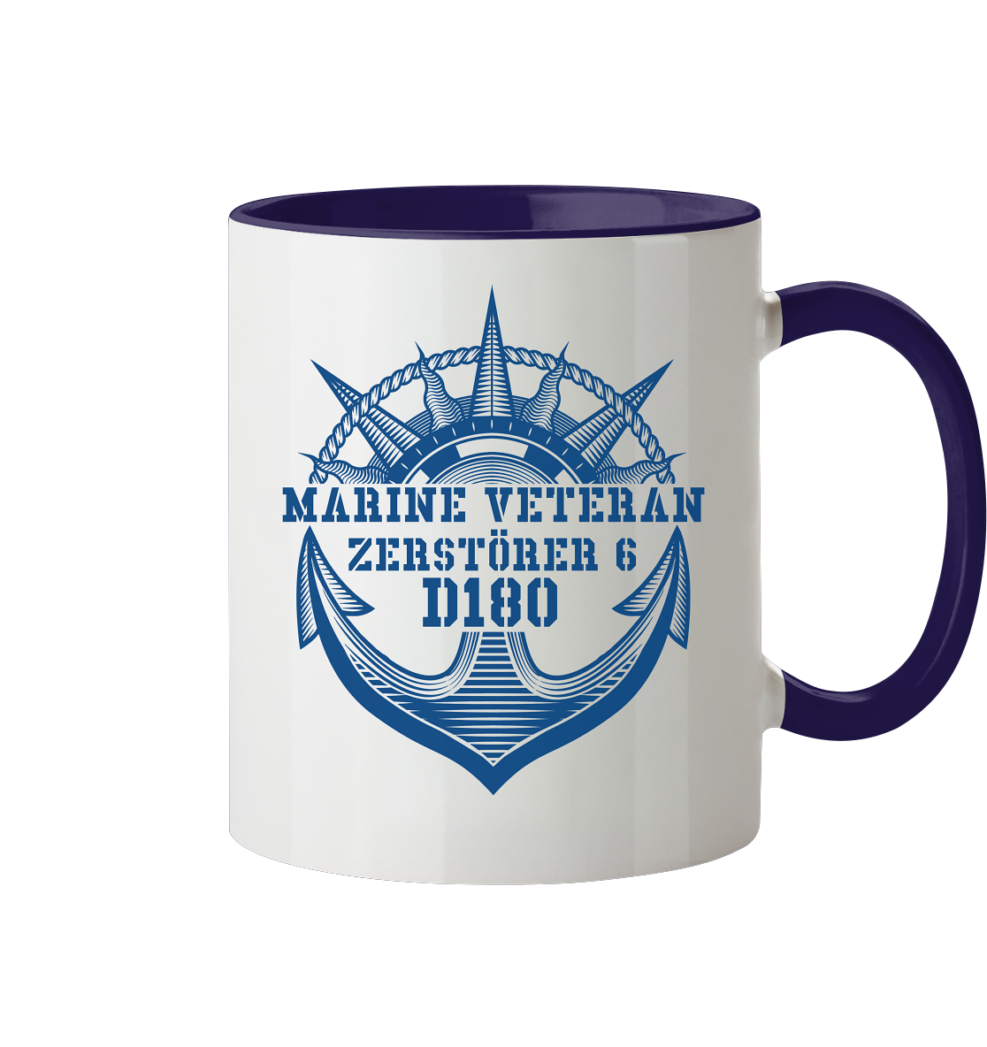 D180 ZERSTÖRER6 Marine Veteran - Tasse zweifarbig