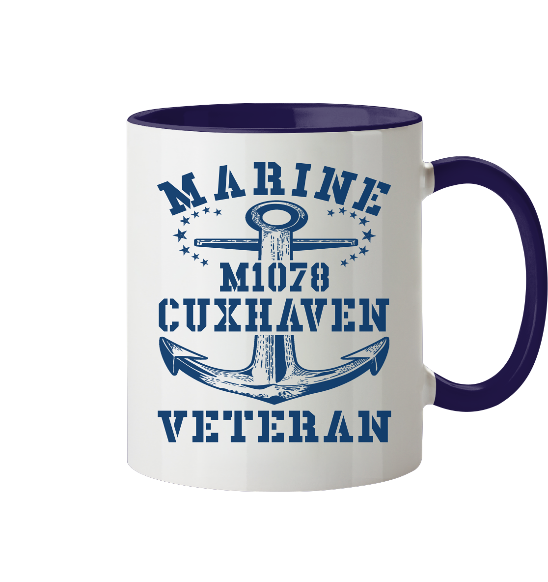MARINE VETERAN M1078 CUXHAVEN - Tasse zweifarbig