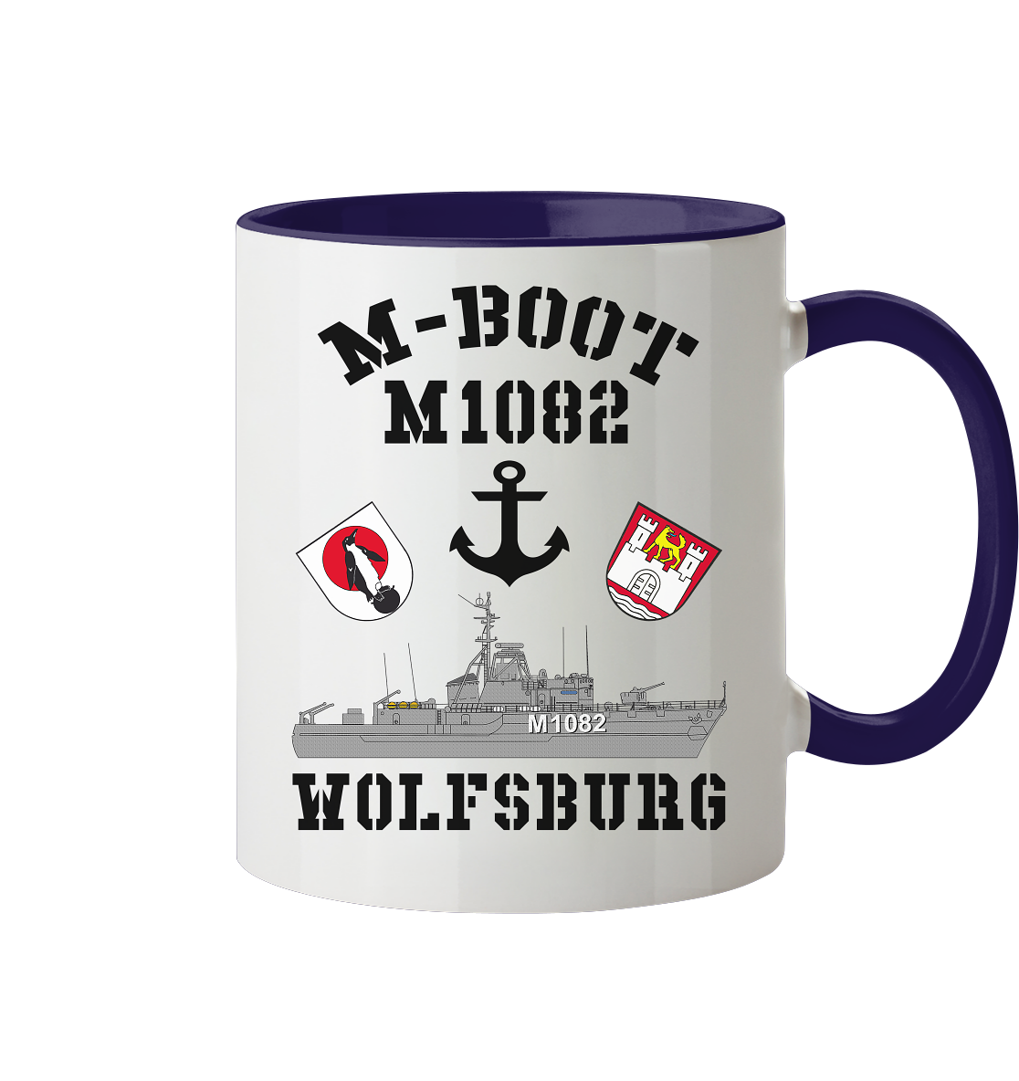 M-Boot M1082 WOLFSBURG Anker (HL) - Tasse zweifarbig
