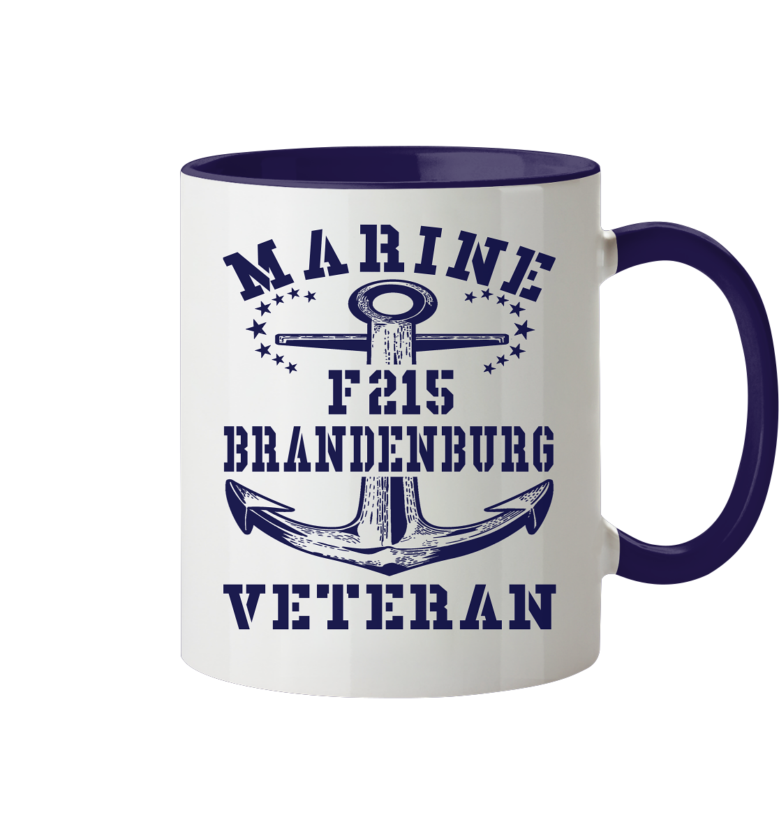 Fregatte F215 BRANDENBURG Marine Veteran - Tasse zweifarbig