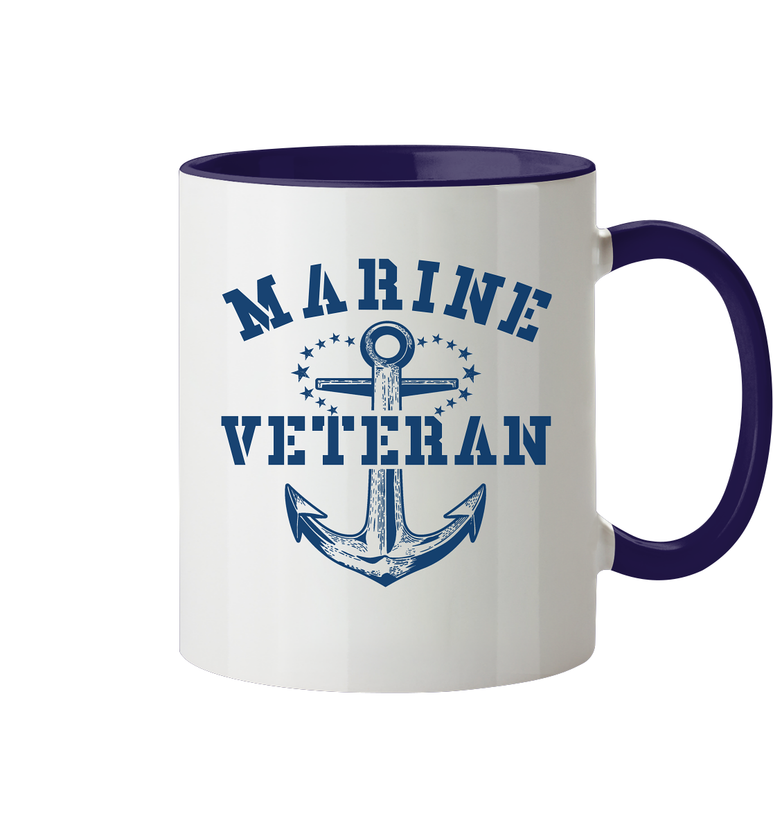 MARINE VETERAN ANKER - Tasse zweifarbig