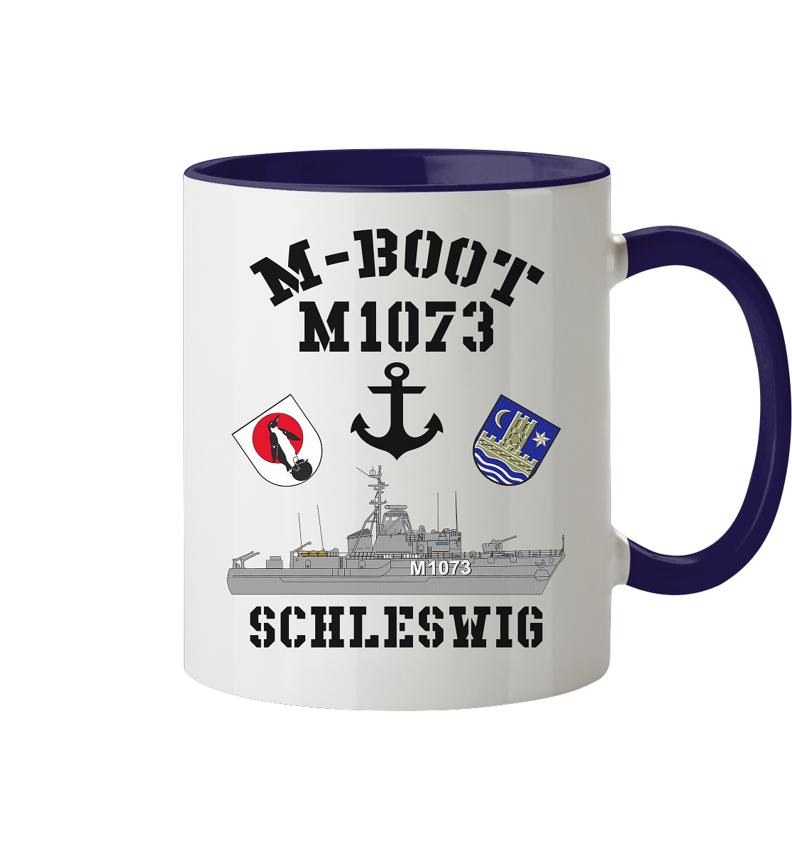 M-Boot M1073 SCHLESWIG Anker (HL) - Tasse zweifarbig
