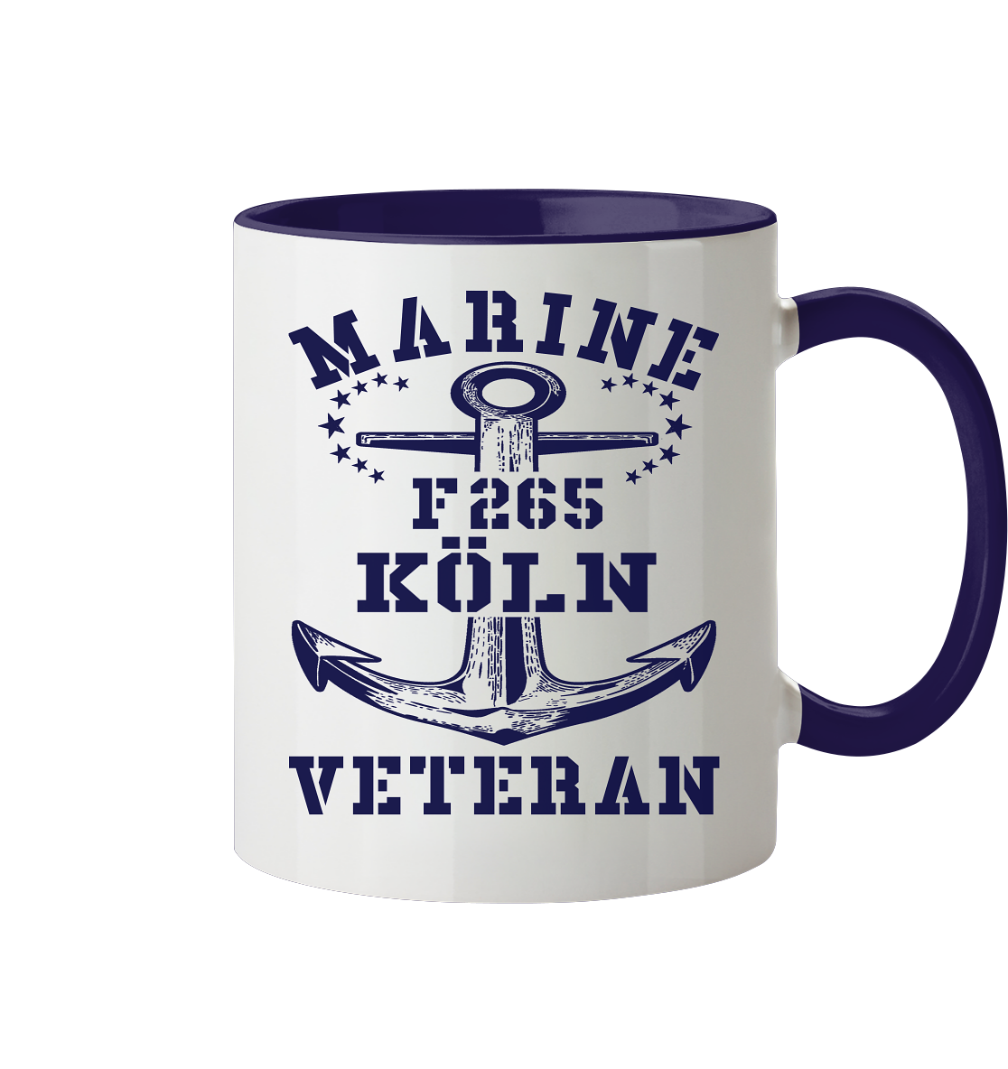 Korvette F265 KÖLN Marine Veteran - Tasse zweifarbig