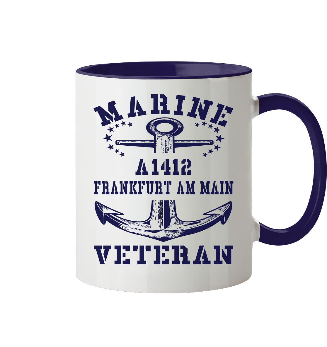 EGV A1412 FRANKFURT AM MAIN Marine Veteran - Tasse zweifarbig