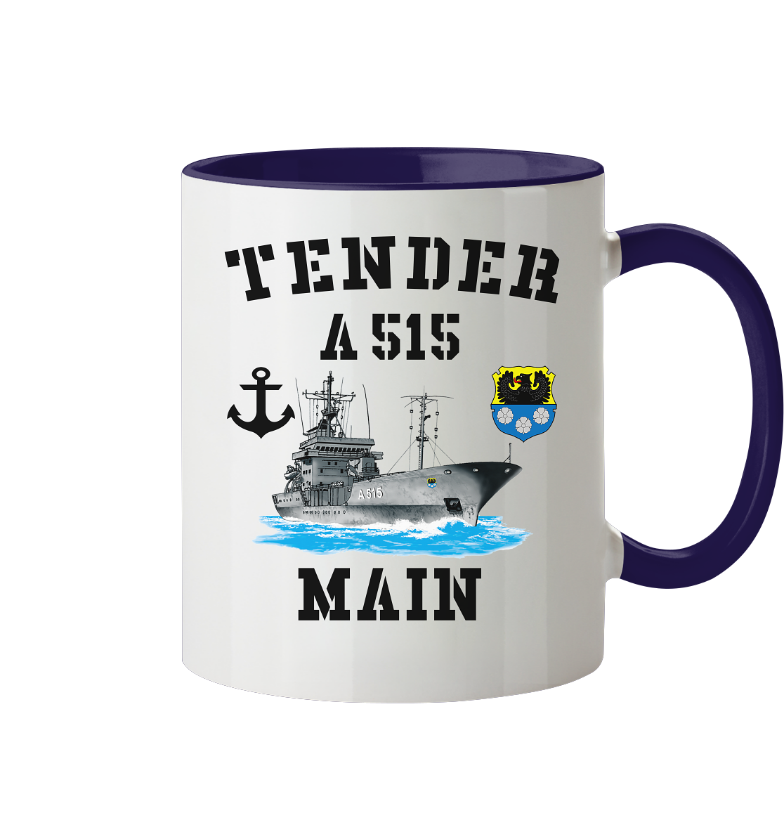Tender A515 MAIN Anker - Tasse zweifarbig