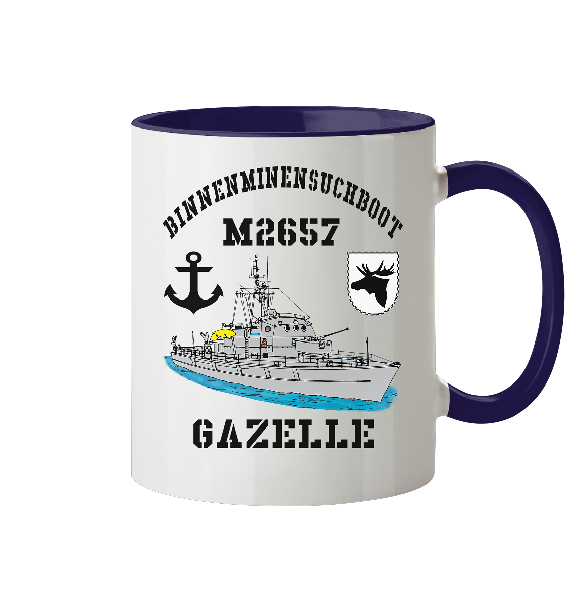 BIMI M2657 GAZELLE 3.MSG Anker - Tasse zweifarbig