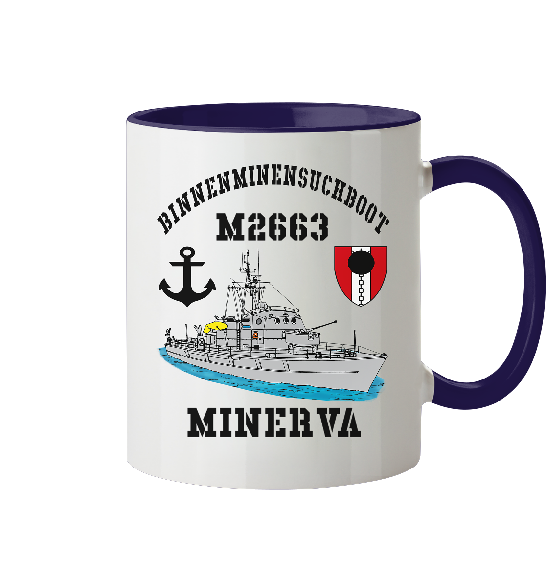 BiMi M2663 MINERVA 7.MSG Anker - Tasse zweifarbig