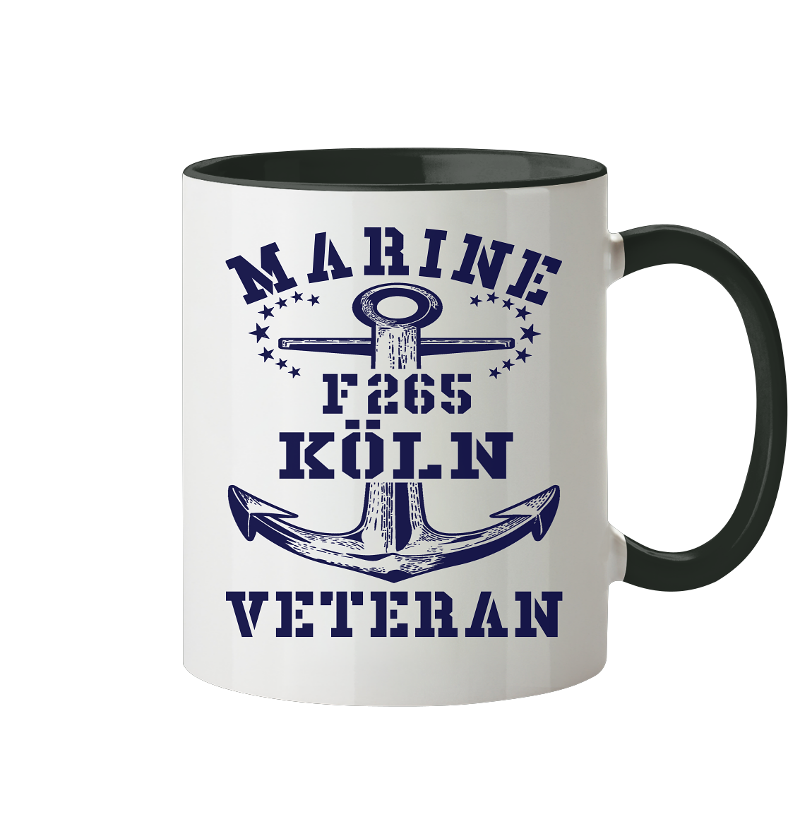 Korvette F265 KÖLN Marine Veteran - Tasse zweifarbig