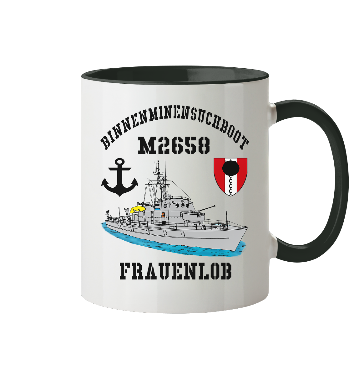 BiMi M2658 FRAUENLOB 7.MSG Anker - Tasse zweifarbig