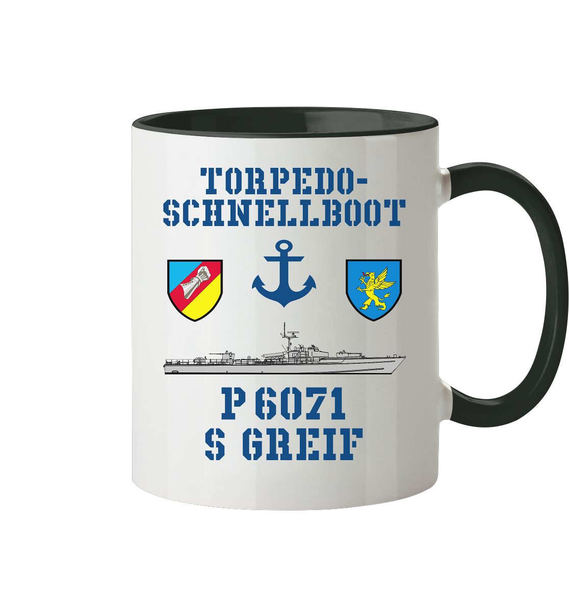 Torpedo-Schnellboot P6071 GREIF - Tasse zweifarbig