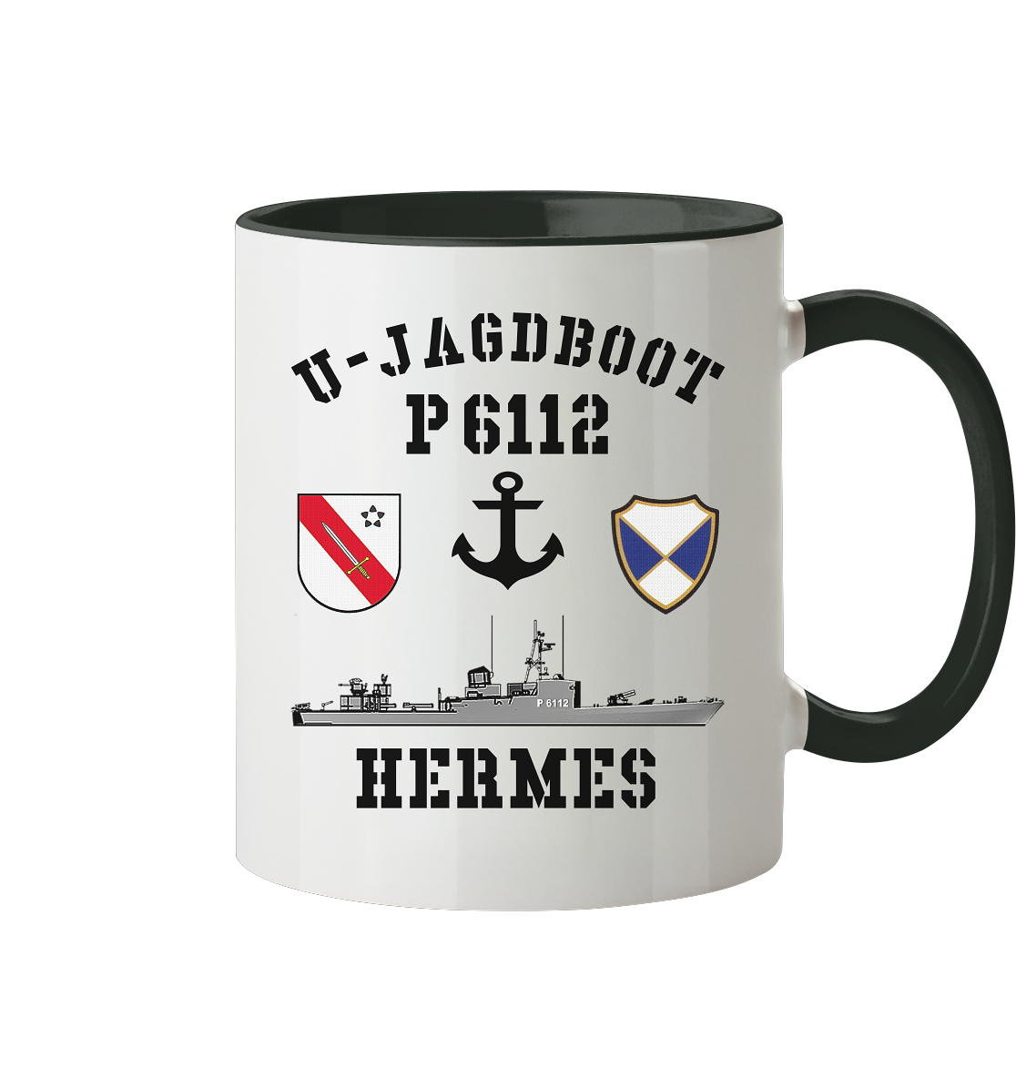 U-Jagdboot P6112 HERMES Anker - Tasse zweifarbig