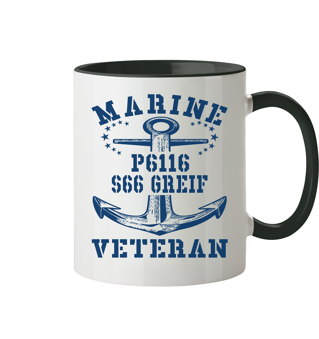 FK-Schnellboot P6116 GREIF Marine Veteran - Tasse zweifarbig