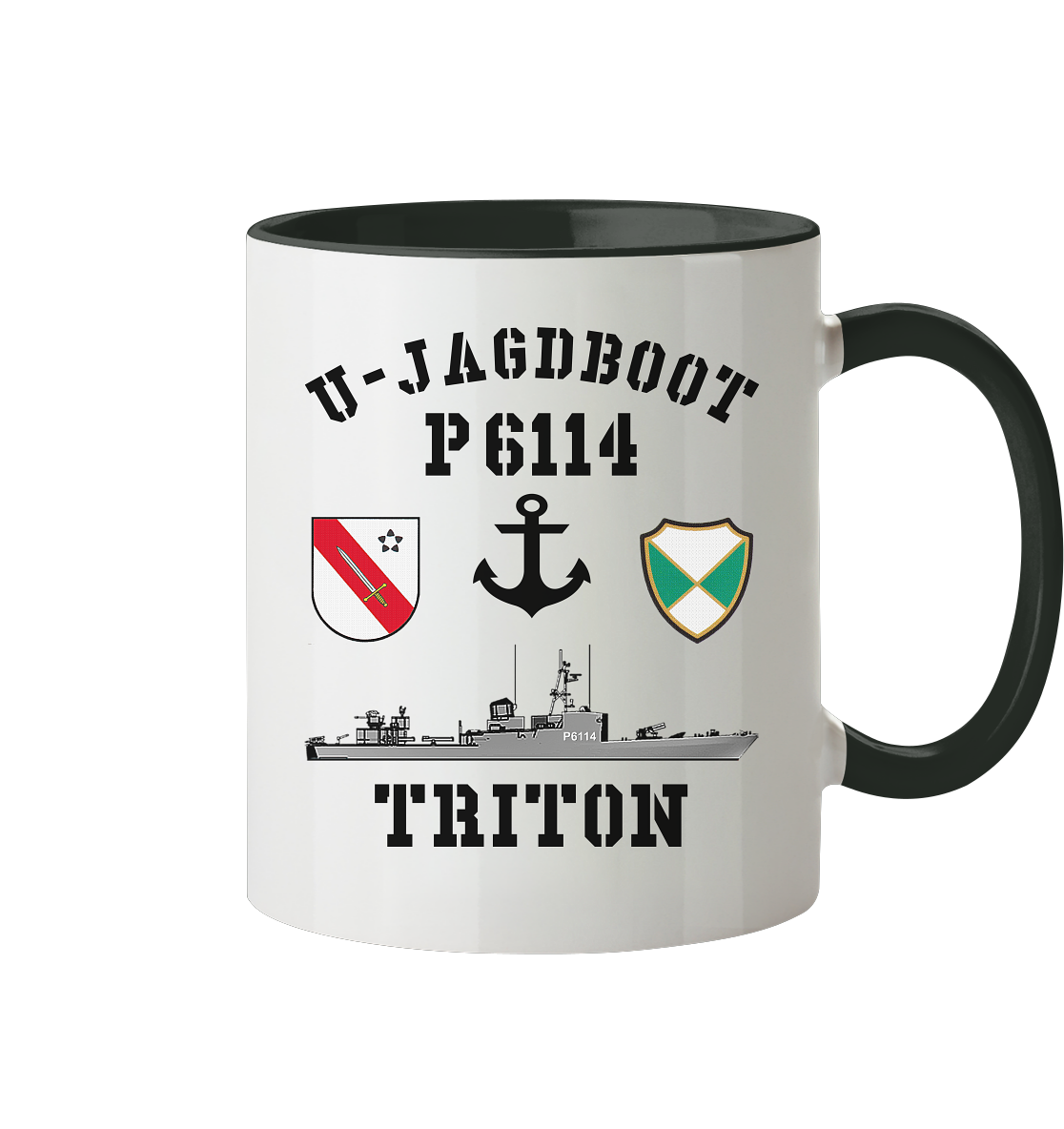 U-Jagdboot P6114 TRITON Anker - Tasse zweifarbig
