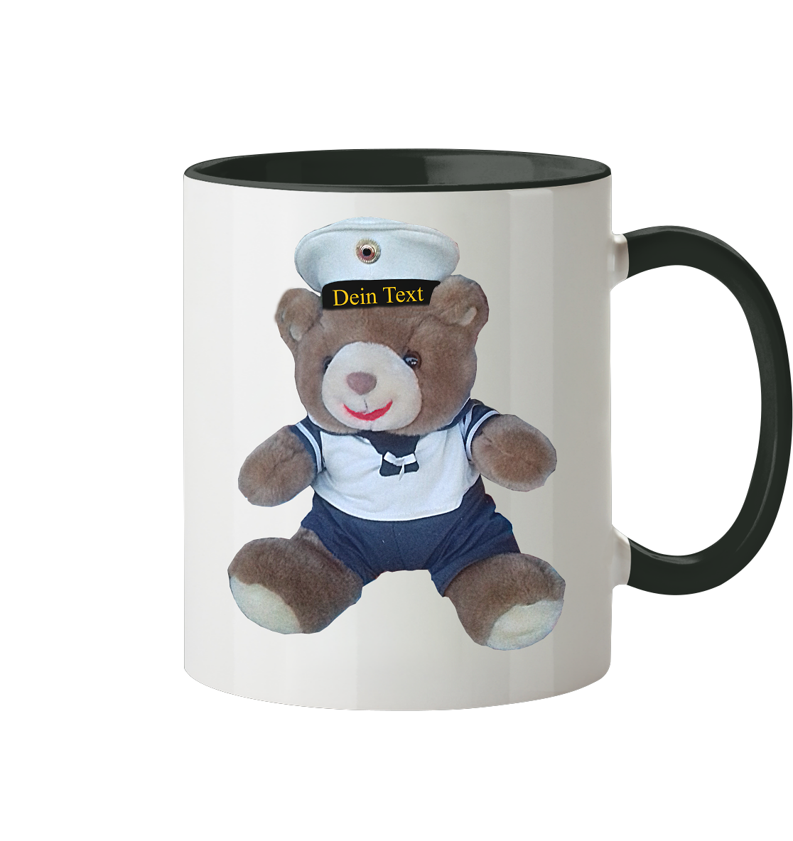 Teddy DEIN TEXT - Tasse zweifarbig