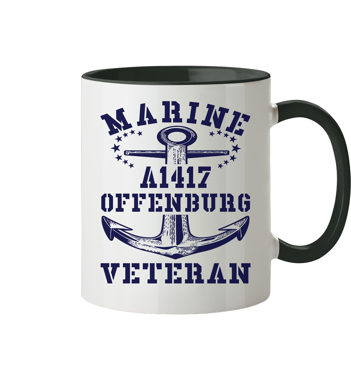 Troßschiff A1417 OFFENBURG Marine Veteran - Tasse zweifarbig